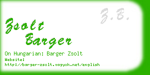 zsolt barger business card